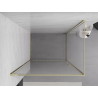 Mexen Exo-B pivot shower enclosure 100 x 75 cm, transparent, gold - 817-100-075-50-00