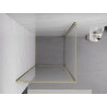 Mexen Exo-B hinged shower cabin 80 x 80 cm, transparent, gold - 817-080-080-50-00