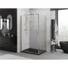 Mexen Exo pivot shower enclosure 100 x 80 cm, transparent, gold - 817-100-080-50-00