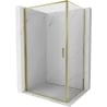 Mexen Exo pivot shower cabin 70 x 85 cm, transparent, gold - 817-070-085-50-00