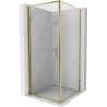 Mexen Exo Hinged Shower Cabin 85 x 85 cm, Transparent, Gold - 817-085-085-50-00