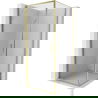 Mexen Exo shower cabin with swing door 85 x 85 cm, transparent, gold - 817-085-085-50-00