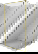 Mexen Exo pivot shower cabin 100 x 85 cm, transparent, gold - 817-100-085-50-00