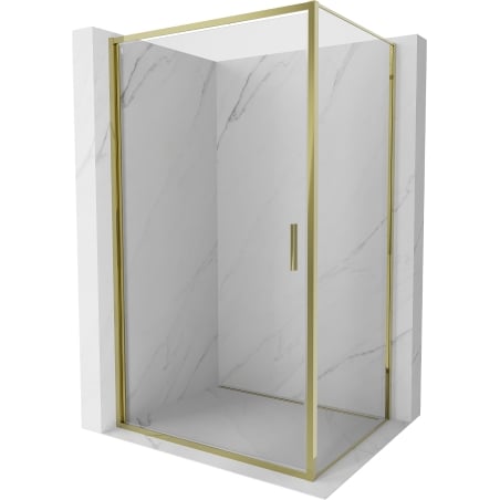 Mexen Exo Pivot Shower Enclosure 70 x 95 cm, Transparent, Gold - 817-070-095-50-00