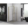 Mexen Exo-F folding shower cabin 70 x 70 cm, transparent, gold - 816-070-070-50-00