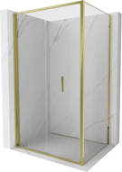 Mexen Exo-F folding shower cabin 80 x 70 cm, transparent, gold - 816-080-070-50-00