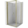 Mexen Exo folding shower cabin 75 x 75 cm, transparent, gold - 816-075-075-50-00