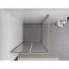 Mexen Exo-F folding shower cabin 75 x 75 cm, transparent, gold - 816-075-075-50-00