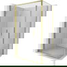 Mexen Exo folding shower enclosure 85 x 75 cm, transparent, gold - 816-085-075-50-00