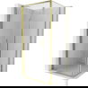 Mexen Exo 90 x 90 cm Folding Shower Cabin, Transparent, Gold - 816-090-090-50-00