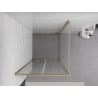 Mexen Exo-F foldable shower cabin 90 x 90 cm, transparent, gold - 816-090-090-50-00