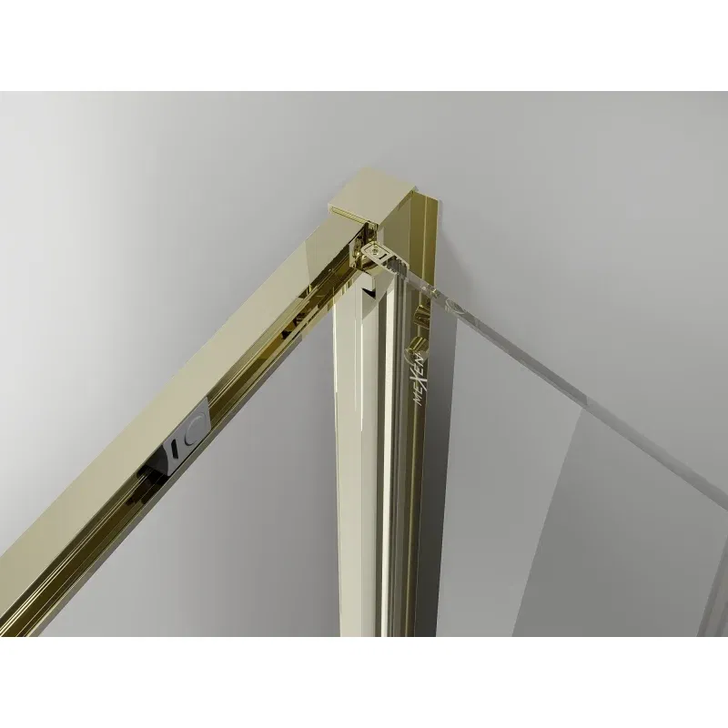 Mexen Exo folding shower cabin 100 x 90 cm, transparent, gold - 816-100-090-50-00