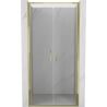 Mexen Exo double swing shower door 90 cm, transparent, gold - 814-090-000-50-00