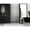 Mexen Exo-B Duo double hinged shower doors 90 cm, transparent, gold - 814-090-000-50-00