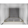 Mexen Exo-B Duo double hinged shower doors 90 cm, transparent, gold - 814-090-000-50-00
