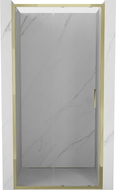 Mexen Exo-S sliding shower door 90 cm, transparent, gold - 8151-090-000-50-00