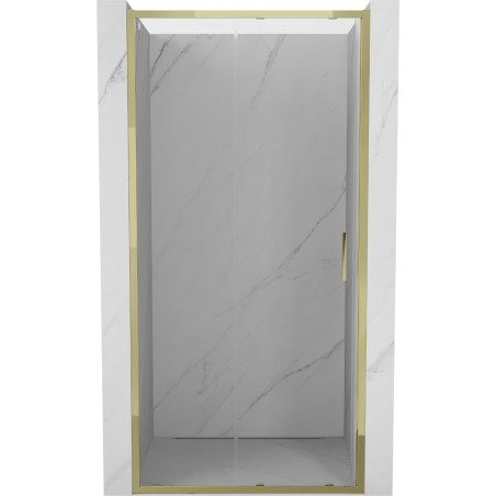 Mexen Exo-S sliding shower door 105 cm, transparent, gold - 8151-105-000-50-00