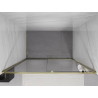 Mexen Exo-S sliding shower door 140 cm, transparent, gold - 8151-140-000-50-00