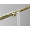Mexen Exo-S sliding shower door 145 cm, transparent, gold - 8151-145-000-50-00