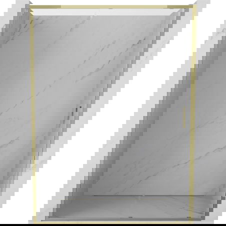Mexen Exo sliding shower doors 160 cm, transparent, gold - 8151-160-000-50-00