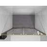 Mexen Exo-S Duo double sliding shower doors 140 cm, transparent, gold - 8152-140-000-50-00