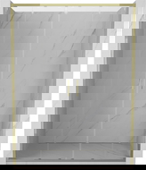 Mexen Exo double sliding shower doors 160 cm, transparent, gold - 8152-160-000-50-00