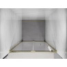 Mexen Exo-F folding shower door 60 cm, transparent, gold - 816-060-000-50-00