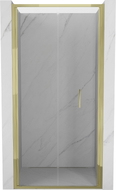 Mexen Exo-F folding shower door 70 cm, transparent, gold - 816-070-000-50-00