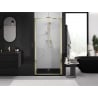 Mexen Exo folding shower door 75 cm, transparent, gold - 816-075-000-50-00