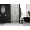 Mexen Exo folding shower door 75 cm, transparent, gold - 816-075-000-50-00