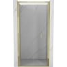 Mexen Exo folding shower door 75 cm, transparent, gold - 816-075-000-50-00
