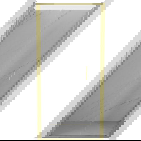 Mexen Exo 90 cm Folding Shower Door, Transparent, Gold - 816-090-000-50-00