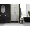 Mexen Exo-F folding shower doors 95 cm, transparent, gold - 816-095-000-50-00
