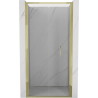 Mexen Exo-F folding shower door 100 cm, transparent, gold - 816-100-000-50-00