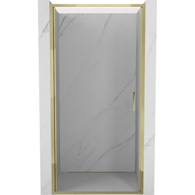 Mexen Exo-B swing shower doors 60 cm, transparent, gold - 817-060-000-50-00