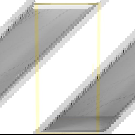 Mexen Exo 60 cm Shower Doors, Transparent, Gold - 817-060-000-50-00