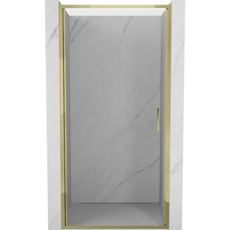 Mexen Exo-B swing shower door 70 cm, transparent, gold - 817-070-000-50-00