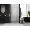 Mexen Exo 85 cm Pivot Shower Door, Transparent, Gold - 817-085-000-50-00