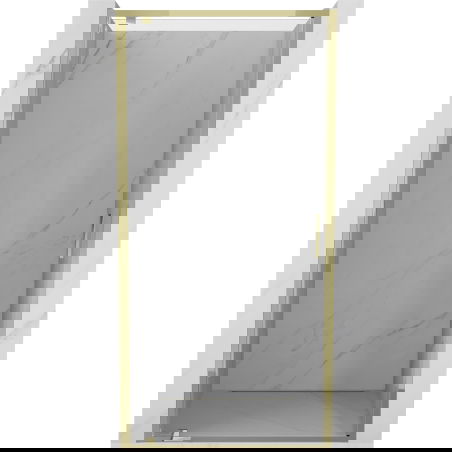 Mexen Exo shower door hinged 60 cm, transparent, gold - 8181-060-000-50-00