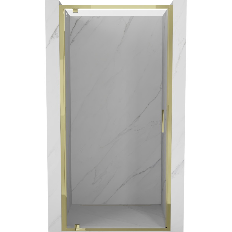 Mexen Exo-BR swing shower door 75 cm, transparent, gold - 8181-075-000-50-00
