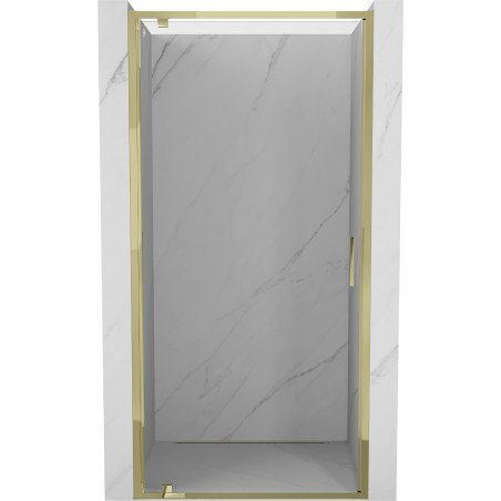 Mexen Exo-BR swing shower door 75 cm, transparent, gold - 8181-075-000-50-00