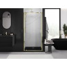 Mexen Exo-BR swing shower door 75 cm, transparent, gold - 8181-075-000-50-00
