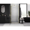 Mexen Exo-BR hinged shower door 90 cm, transparent, gold - 8181-090-000-50-00