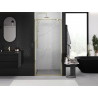Mexen Exo-BR Duo double hinged shower door 80 cm, transparent, gold - 8182-080-000-50-00