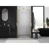 Mexen Exo-BR Duo double hinged shower door 80 cm, transparent, gold - 8182-080-000-50-00
