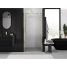 Mexen Exo-R swing shower door 90 cm, transparent, gold - 819-090-000-50-00