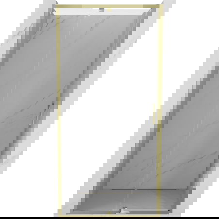 Mexen Exo 95 cm Hinged Shower Door, Transparent, Gold - 819-095-000-50-00