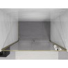 Mexen Exo-R hinged shower doors 130 cm, transparent, gold - 819-130-000-50-00