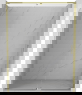 Mexen Exo 145 cm Hinged Shower Door, Transparent, Gold - 819-145-000-50-00