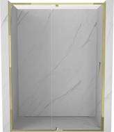 Mexen Exo-R 145 cm Hinged Shower Door, Transparent, Gold - 819-145-000-50-00